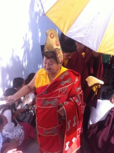 Kyabje Tsikey Chokling Rinpoche on the final day of the drupchen.